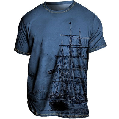 T-shirt d'été Chic Plus Size pour hommes - Loran