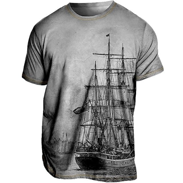 T-shirt d'été Chic Plus Size pour hommes - Loran