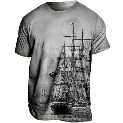 T-shirt d'été Chic Plus Size pour hommes - Loran