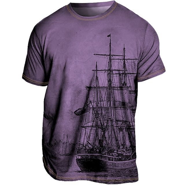 T-shirt d'été Chic Plus Size pour hommes - Loran