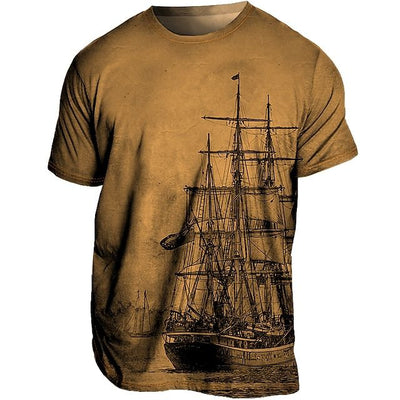 T-shirt d'été Chic Plus Size pour hommes - Loran