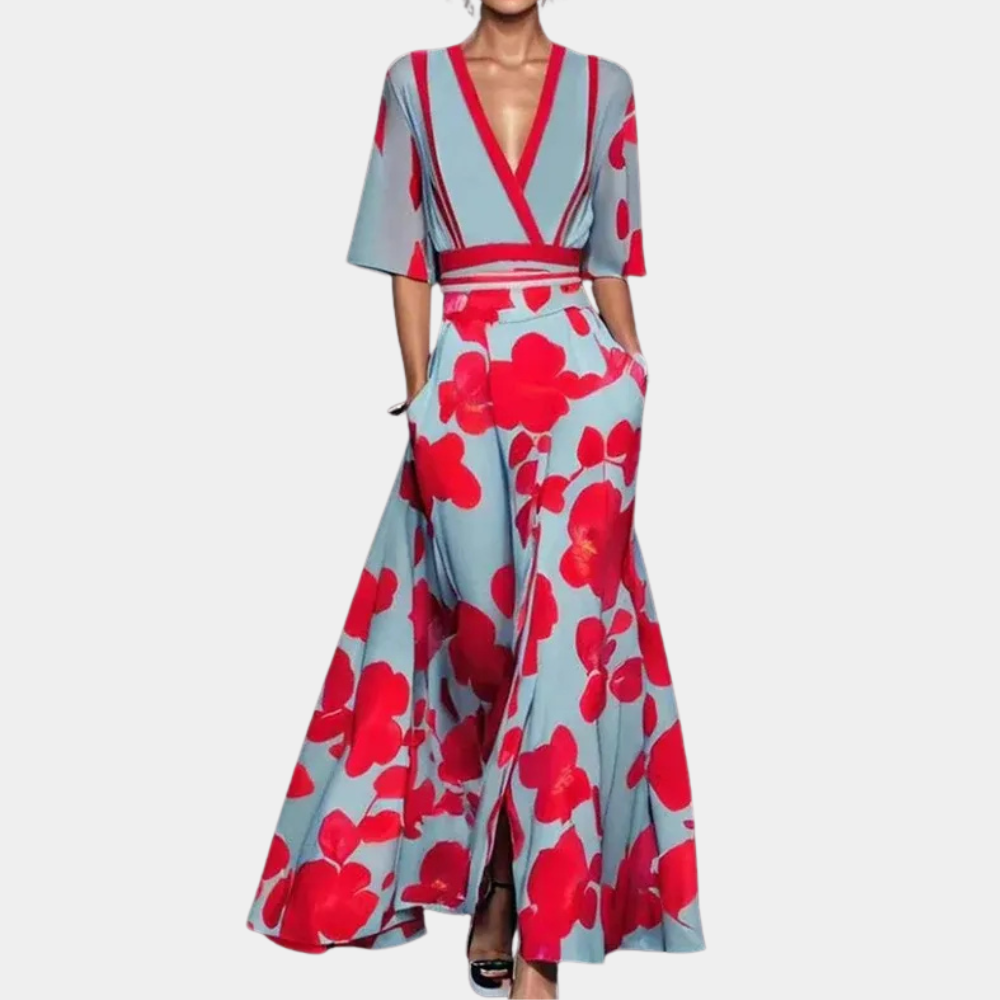 JANICE - Robe Fleurie Élégante pour Femmes
