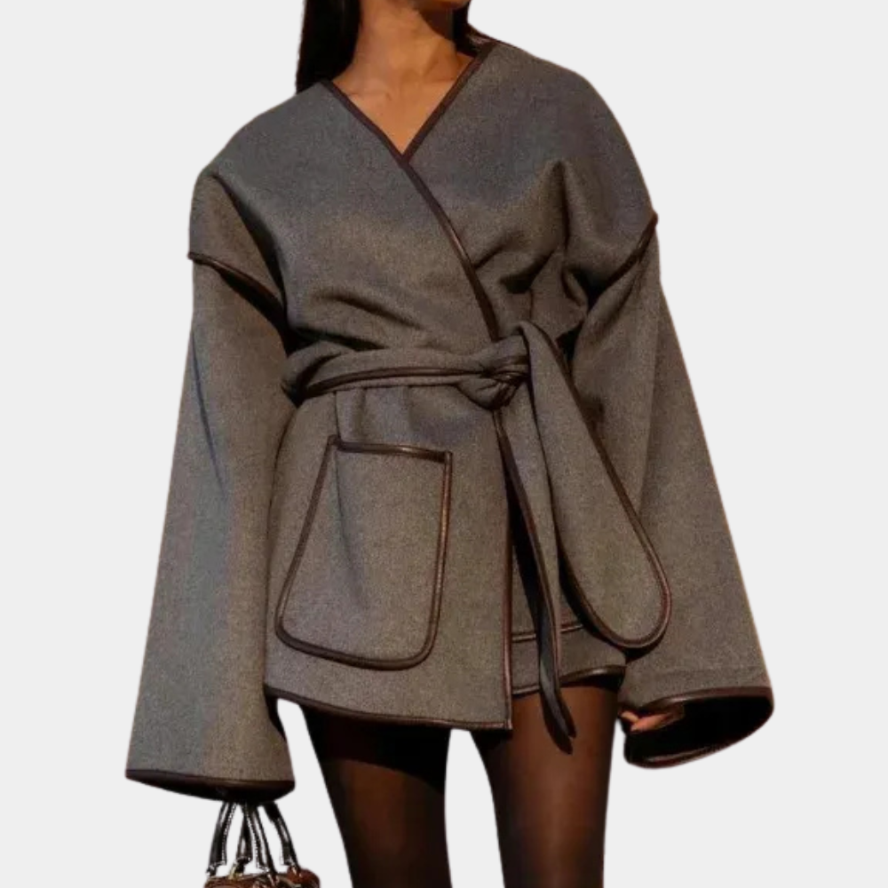 ADINA - Manteau d'Hiver Classique pour Femmes