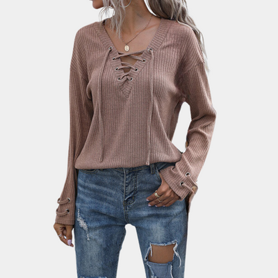 ROSALINA - Pull Tricoté Tendance pour Femmes
