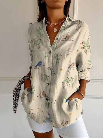 Riviera Paris™ | Roxane | Blouse florale en coton léger
