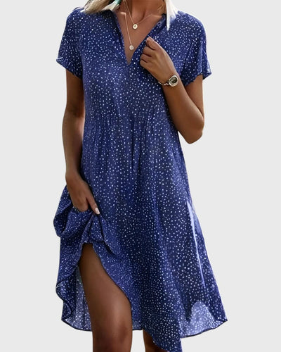 Morgane™ Amélie robe midi à pois