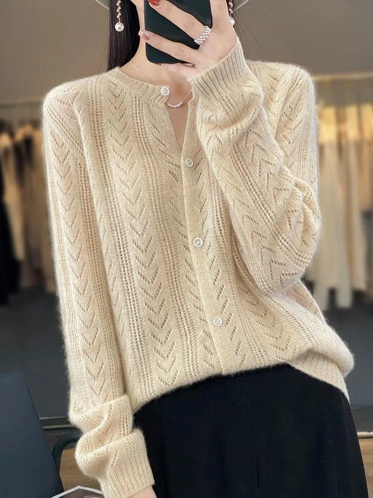 Cardigan Santorin 100 % laine