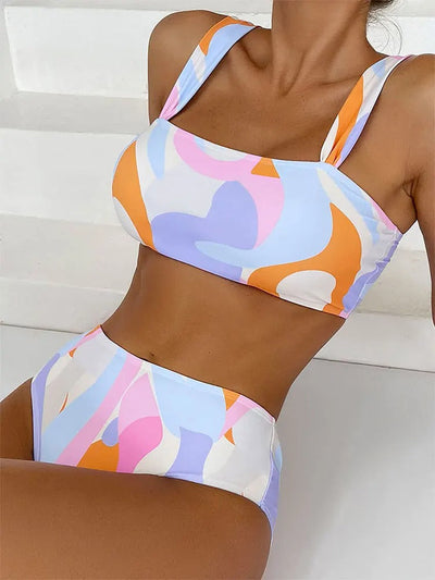 Flora - Maillot de bain taille haute élégant pour un look tendance