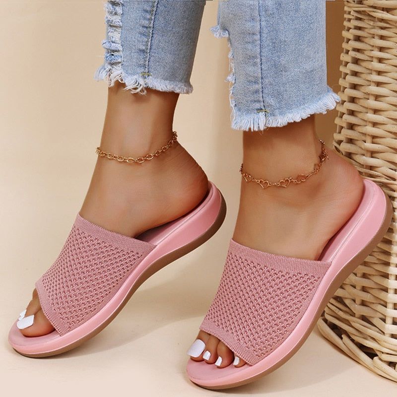 Lara - Pantoufles orthopédiques respirantes de luxe pour femmes : confort ultime pour l'été !