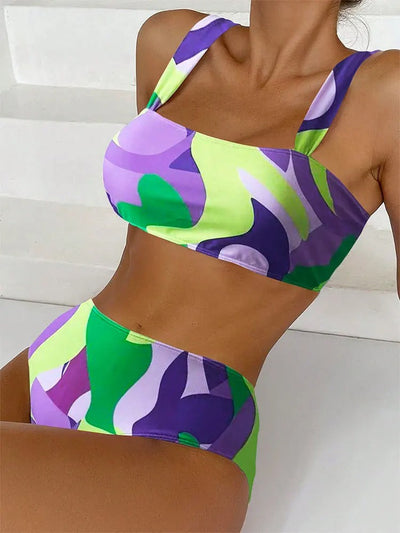 Flora - Maillot de bain taille haute élégant pour un look tendance