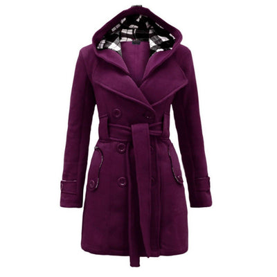 Eulalia | Manteau en laine ceinturé pour femmes