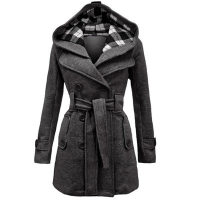 Eulalia | Manteau en laine ceinturé pour femmes