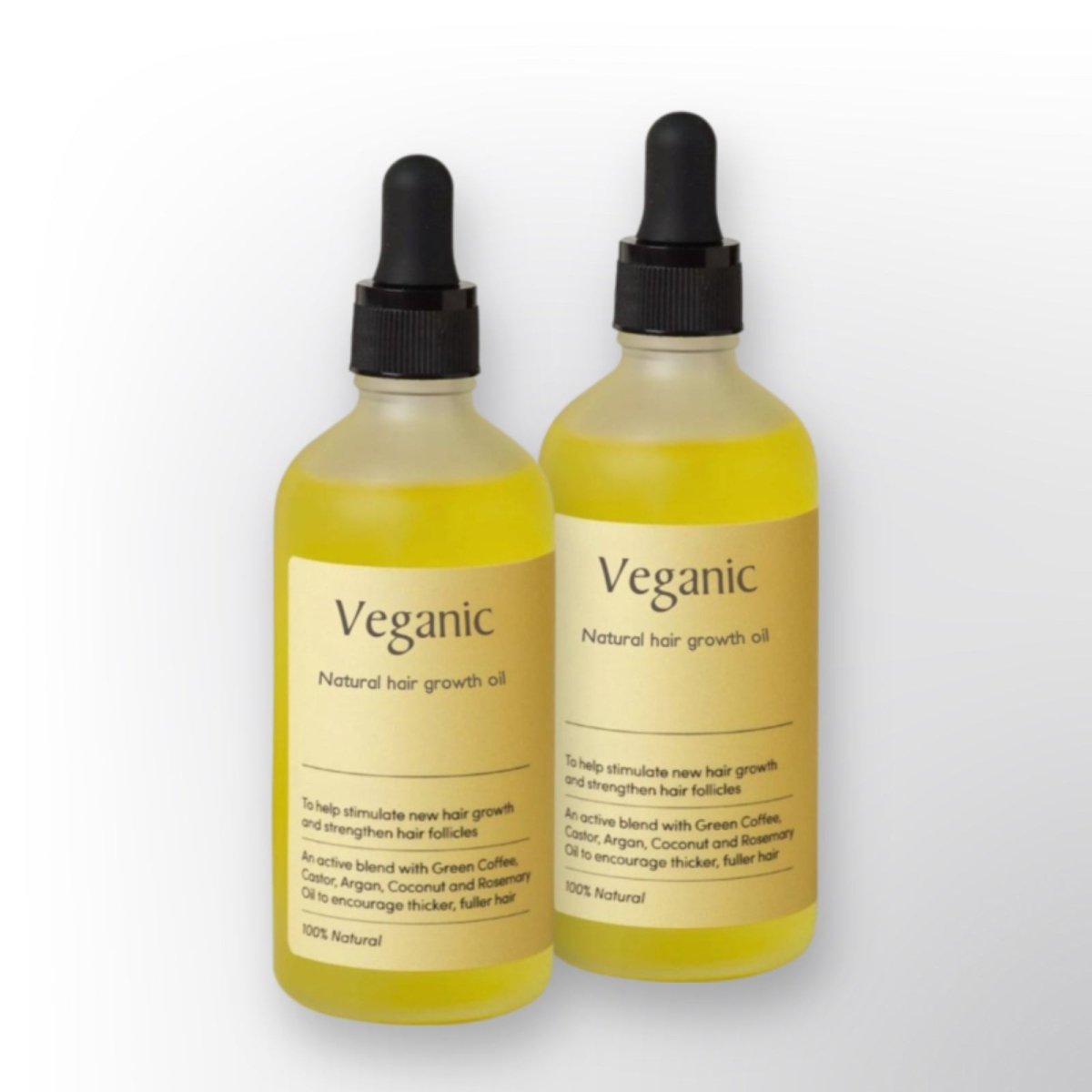 Huile de croissance capillaire végane | Sérum 100 % naturel | Ricin | Argan | Noix de coco