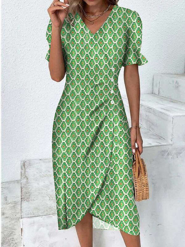 Robe d'été pour femmes à motifs multicolores