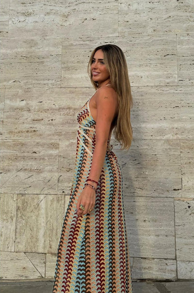 Cancún - Robe longue en crochet