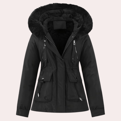 BELLA - Veste d'Hiver à Capuche Décontracté pour Femmes