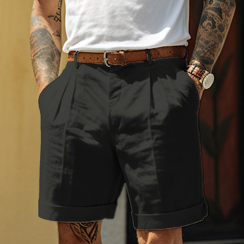 Short classique en lin-coton pour hommes - Egon