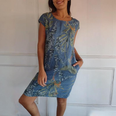 Morgane | Robe Confortable à Col Rond