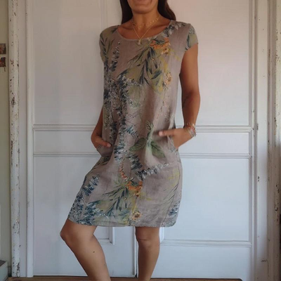 Morgane | Robe Confortable à Col Rond
