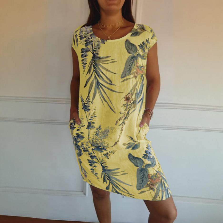 Morgane | Robe Confortable à Col Rond