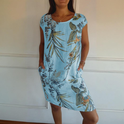Morgane | Robe Confortable à Col Rond