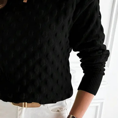 LETICIA - Pull Texturé en Tricot pour Femme