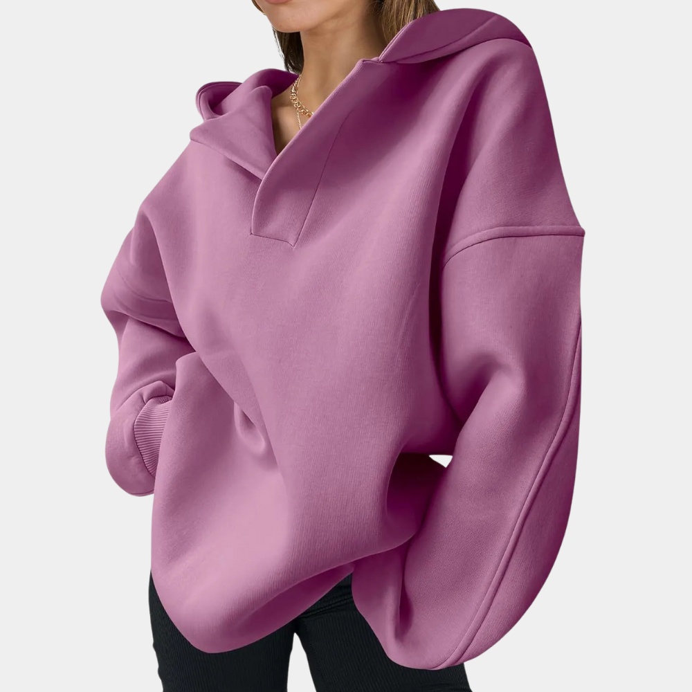 EVERLY - Sweat à Capuche Large pour Femmes