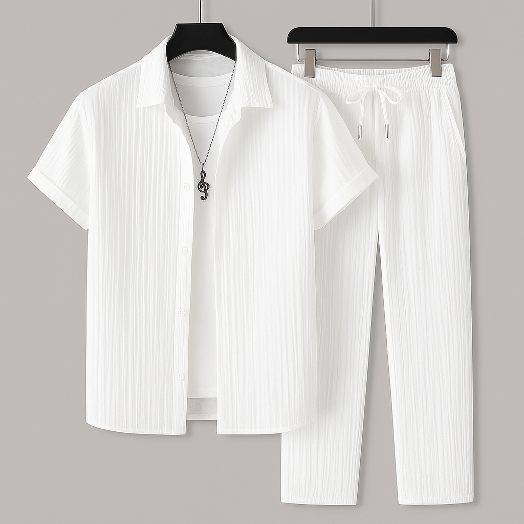 Panfilo™ | Ensemble Deux Pièces en Lin Détendu