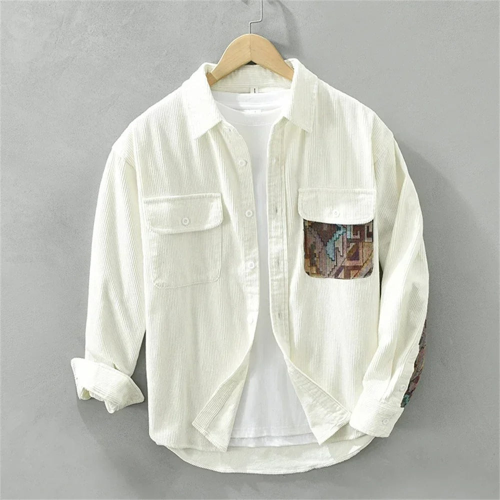 Camicia in velluto a coste Patch-Theory