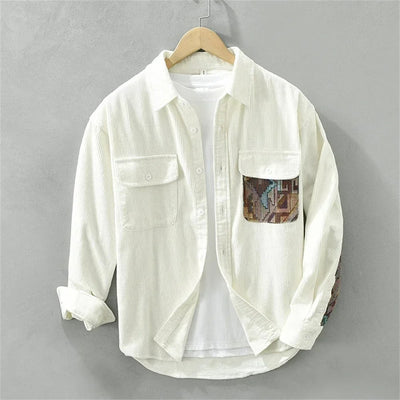 Camicia in velluto a coste Patch-Theory