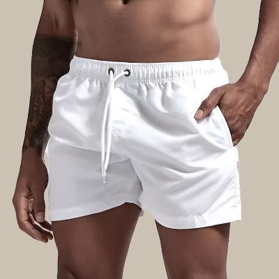 Short de bain homme – Coupe décontractée – Séchage rapide – Taille élastique ajustable
