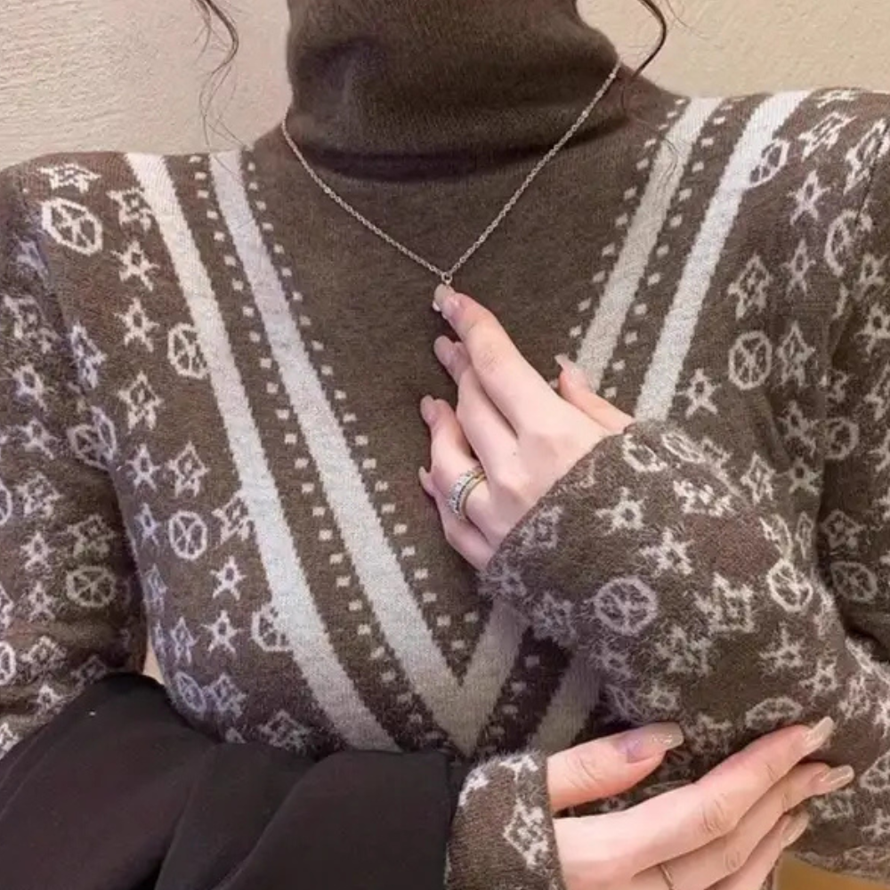 ELANY - Pull d'hiver tricoté à la mode pour les femmes