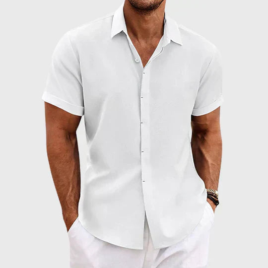 Alain | Polo Bout À Bout Pour Hommes | Manche Courte