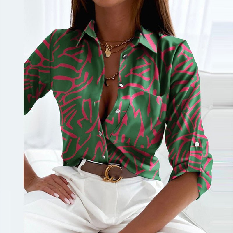 Linda | Blouse avec col rabattu