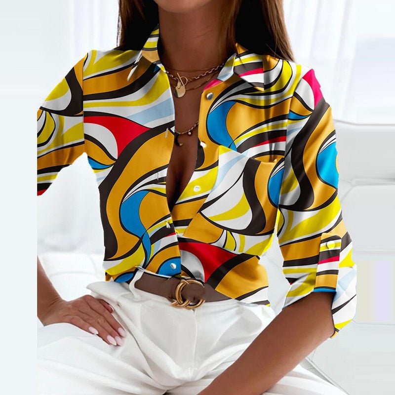 Linda | Blouse avec col rabattu