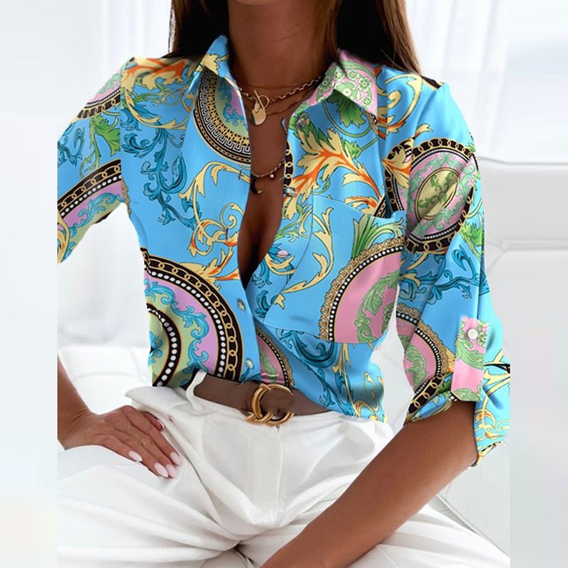 Linda | Blouse avec col rabattu