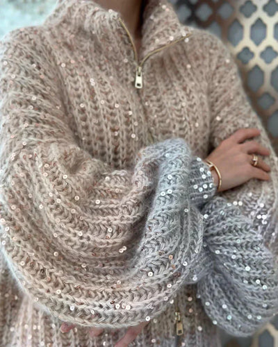 Sophie™ - Cardigan en soie scintillant et élégant