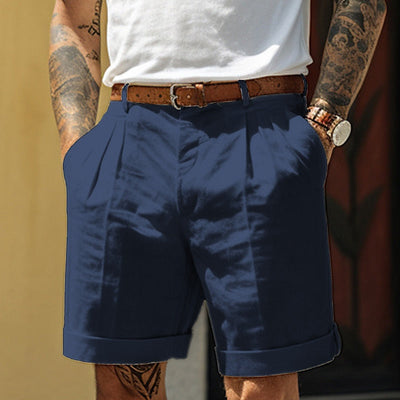 Short classique en lin-coton pour hommes - Egon