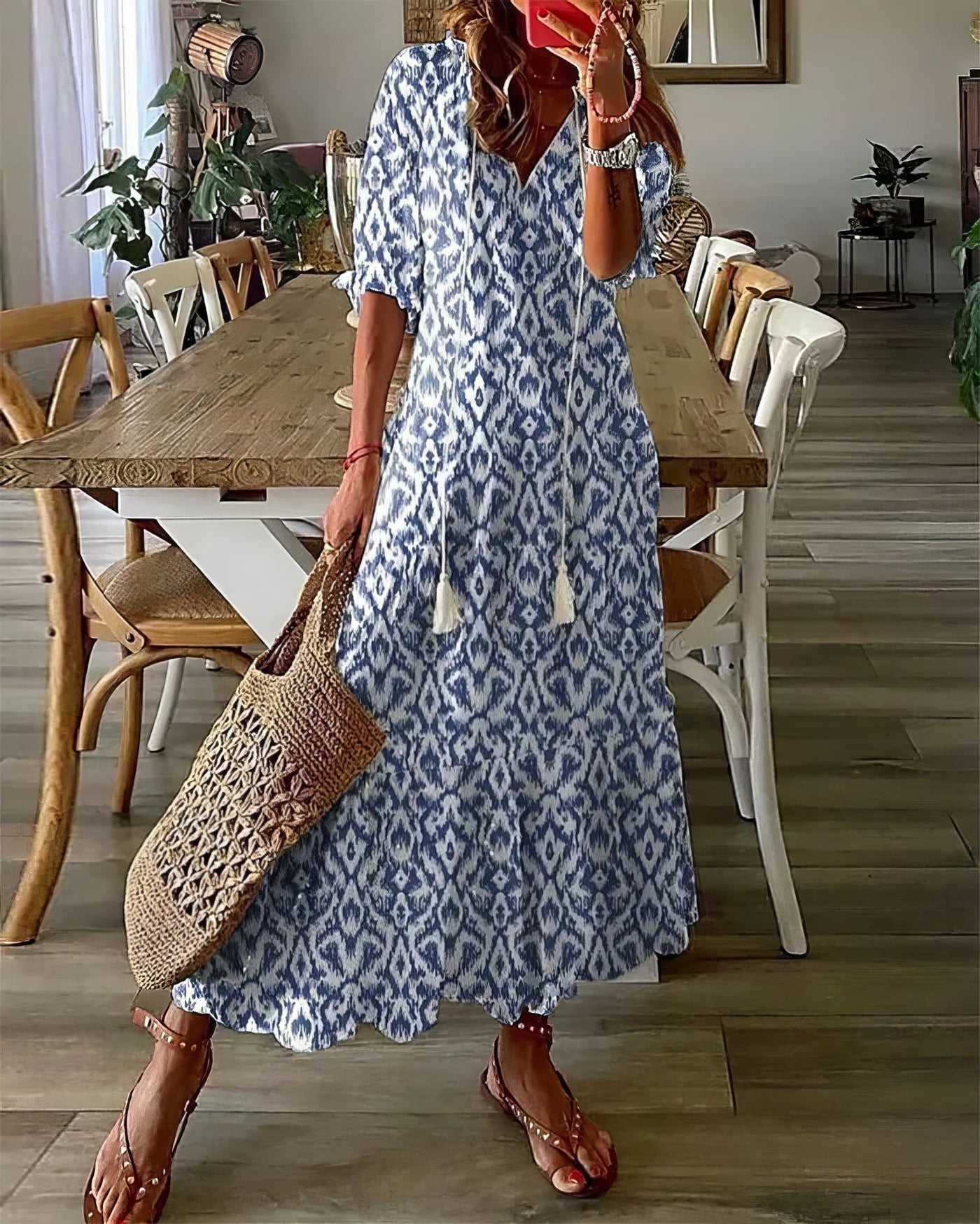 Diana™ | Robe Bohème avec Couverture pour l'Abdomen