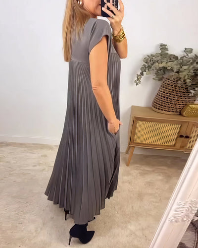 Sophie™ | Robe Plissée Simple Sans Manches
