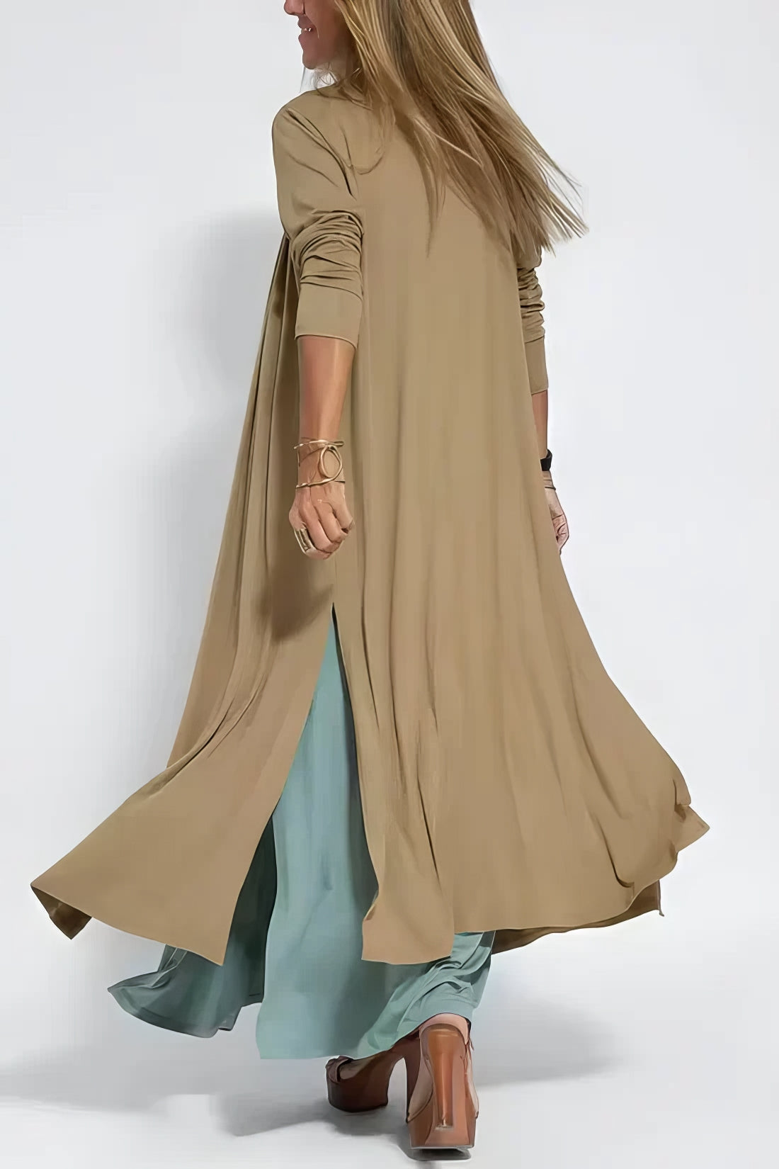 Lauren™ | Robe longue élégante + cardigan assorti OFFERT EN CADEAU