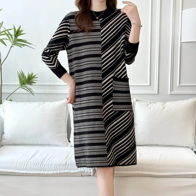 DIANELLA - Robe moderne en tricot pour dames