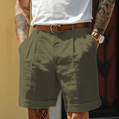 Short classique en lin-coton pour hommes - Egon