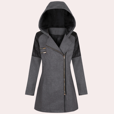 KEISY - Manteau mi-long à capuche pour femmes