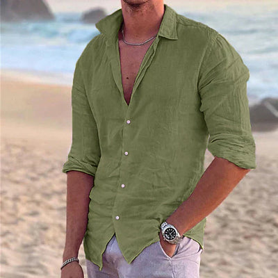 Zander | Chemise en lin pour homme | Léger, respirant & élégant
