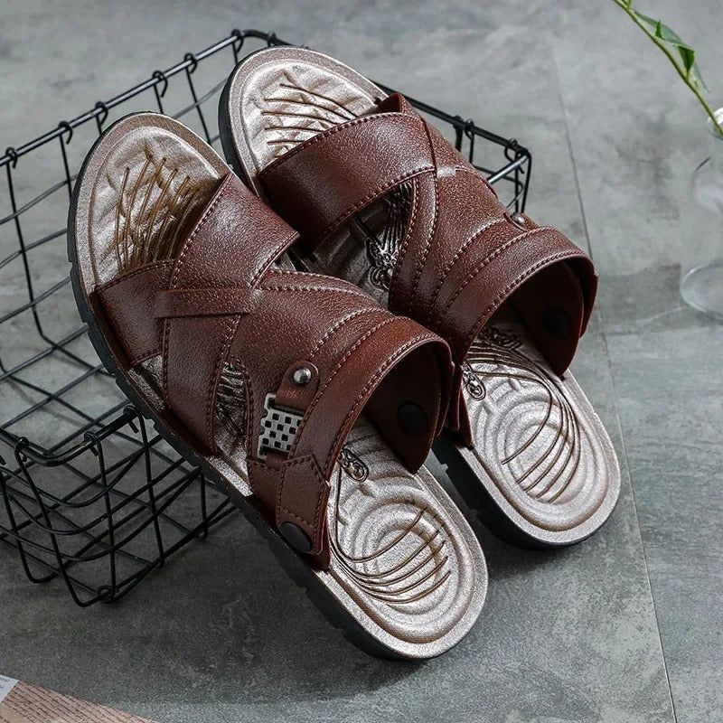 Sandales d'été à lanières croisées pour hommes - Delano