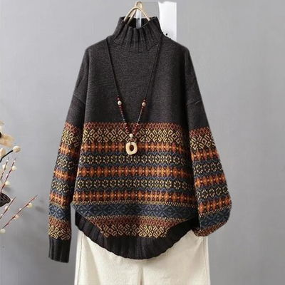 ALAYNE - Pull à Col Roulé Chaud pour Femmes